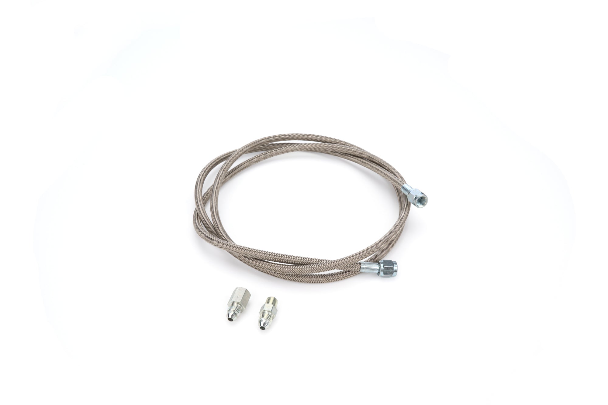 QuickCar Racing Products Gauge Line Kit 72 Inch PTFE Braided Stainless Steel with 4 AN Fittings
