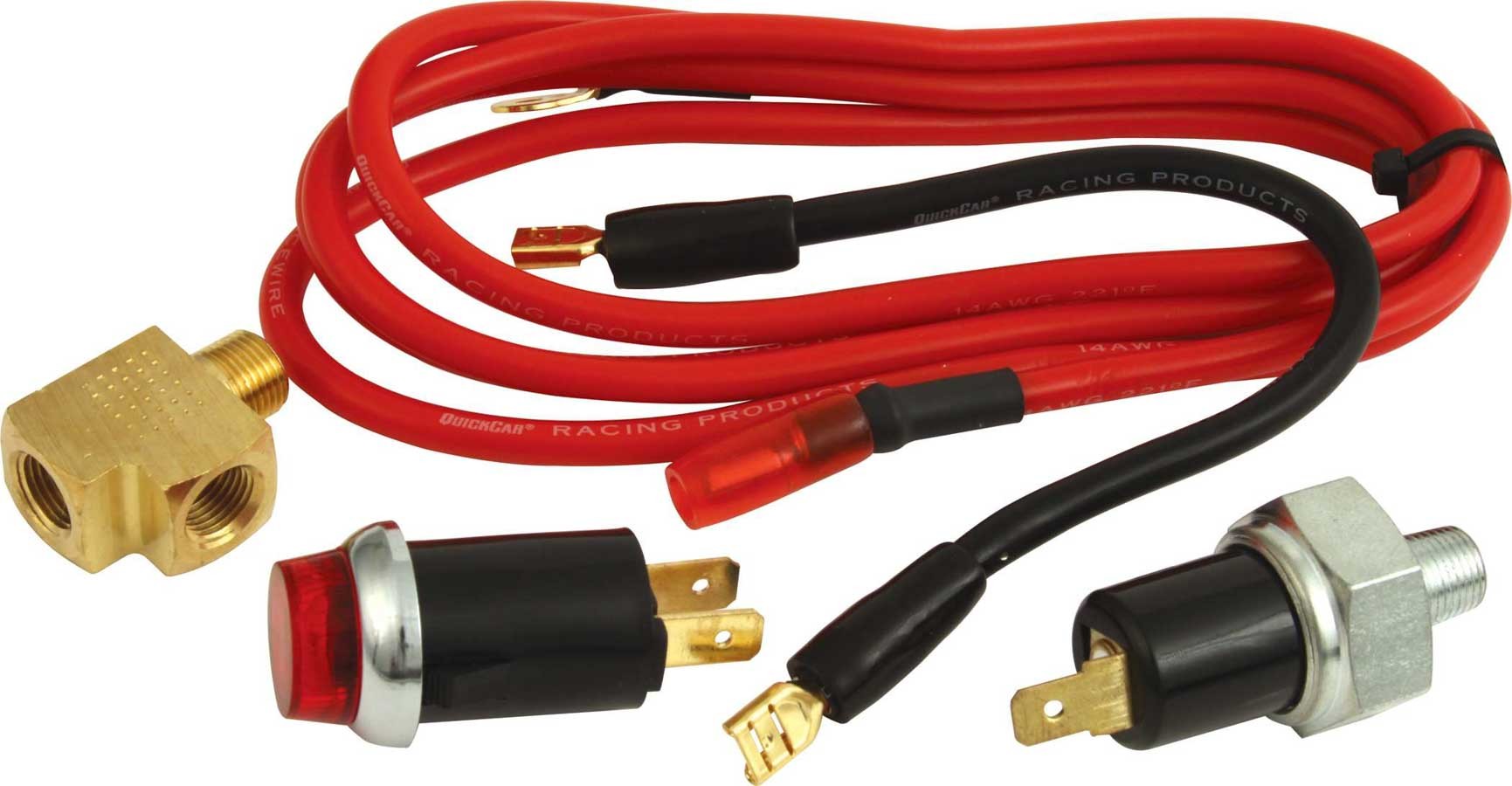 QuickCar Racing Products QRP61-711 Oil Pressure Warning Light, 20 psi, 1/8 in NPT Male, Red