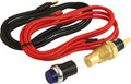 QUICKCAR RACING PRODUCTS Water Temp Sender Kit QRP61-712 with Blue Warning Light for 235°F Temperature Detection