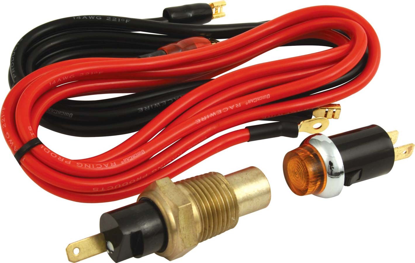QuickCar Racing Products QRP61-714 Oil Temperature Warning Light Kit with 280 Degree Amber Light and 1/2 Inch NPT Male Connection