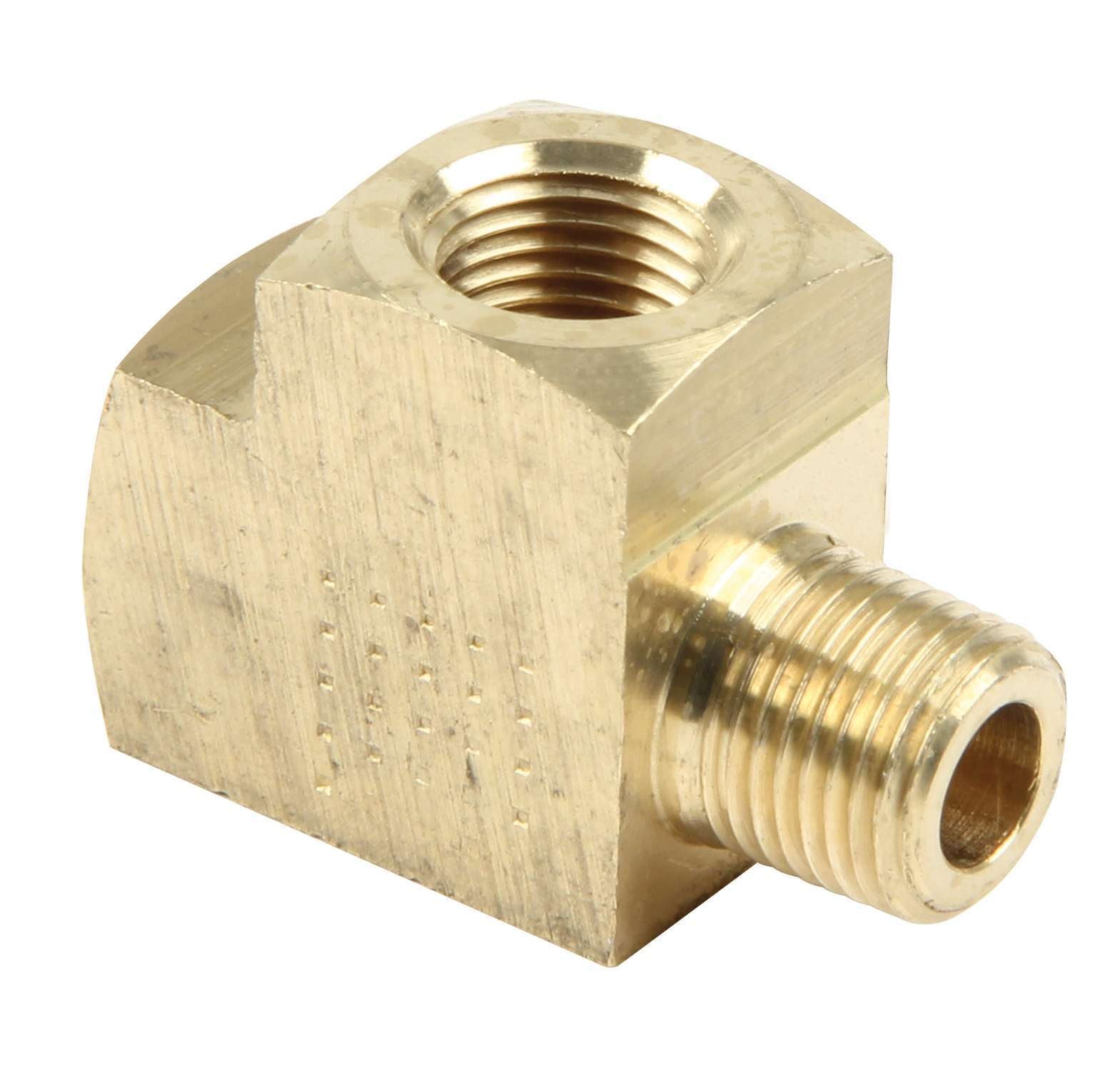 QuickCar Racing Products Brass Tee 1/8 Inch NPT Male Female Adapter