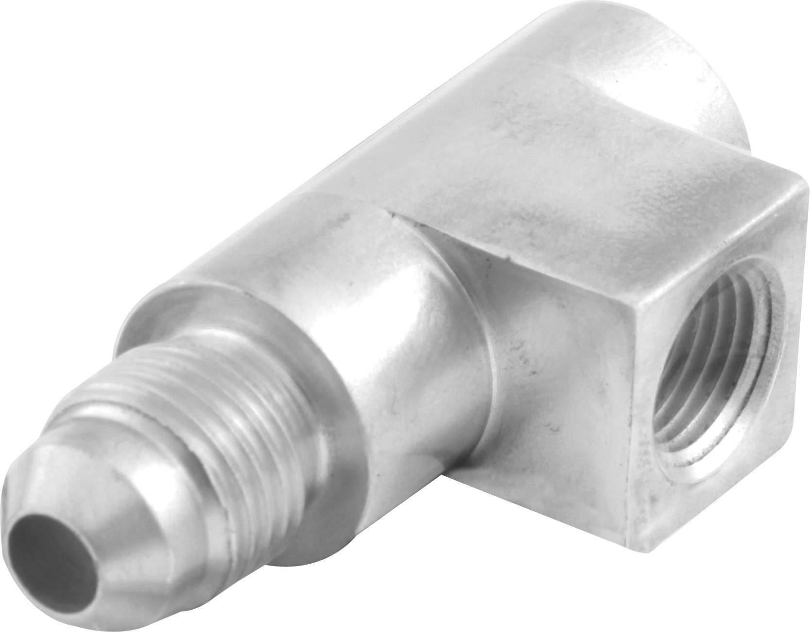 QuickCar Racing Products Aluminum Tee Fitting 1/8 in NPT Female x 1/8 in NPT Female x -4 AN Male