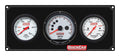 QuickCar Racing Products QRP61-7331 Extreme Gauge Panel Assembly with Oil Pressure, Water Temperature, and Tachometer, White Face, Aluminum, Black Anodized Finish
