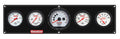 QuickCar Racing Products 61-7357 Extreme 4-Inch Panel Gauge Assembly with Oil Pressure, Oil Temperature, Water Temperature, Voltmeter, and Tachometer, White Face