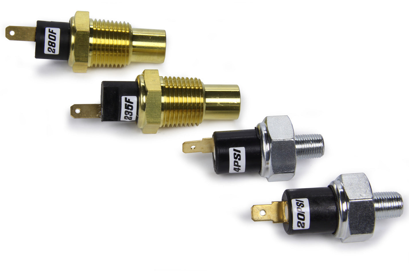 QUICKCAR RACING PRODUCTS 61-752 Mechanical Gauge Sender Kit for Oil Pressure, Oil Temperature, Fuel Pressure, Water Temperature