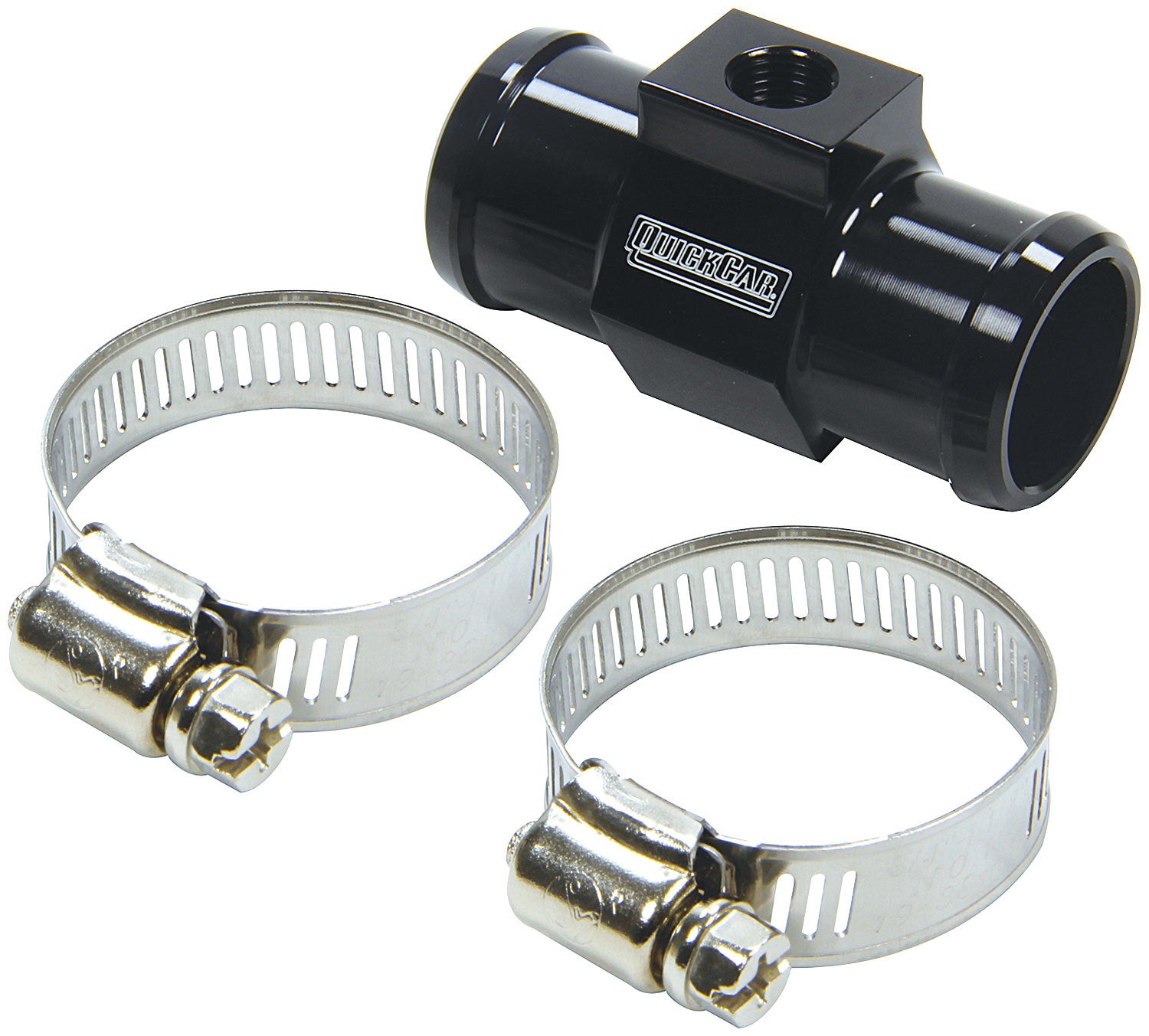 QuickCar Racing Products 61-756 Temporary Adapter for 1 Inch Hose with 1/8 Inch NPT Port, Aluminum Black Anodized