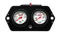QuickCar Racing Products QRP61-7705 Extreme Gauge Panel Assembly with Oil Pressure and Water Temperature, 2-5/8 Inch Diameter, White Face, Aluminum Black Anodized Finish