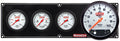 QuickCar Racing Products QRP61-7742 Extreme Gauge Panel Assembly with Fuel Pressure, Oil Pressure, Tachometer, Water Temperature, 5-Inch Diameter, White Face