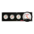 QuickCar Racing Products QRP61-7746 Extreme 3-in-1 Gauge Panel Assembly with Oil Pressure, Water Temperature, Water Pressure, and 5-inch Tachometer with White Face and Warning Light