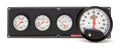 QUICKCAR Racing Products Extreme 3-1 Oil Pressure Water Temperature Voltmeter Tachometer Gauge Panel Assembly