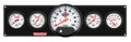 QuickCar Racing Products QRP61-7757 Extreme 4-in-1 Gauge Panel with Tachometer and Warning Light, White Face