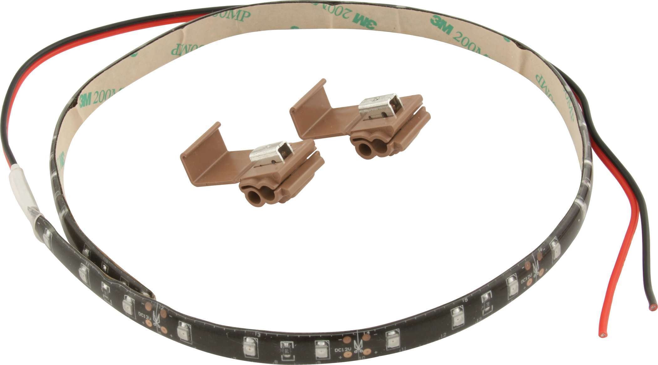 QuickCar Racing Products QRP61-790 LED Light Strip, 18 Inch, Red, Connectors, Universal Fit