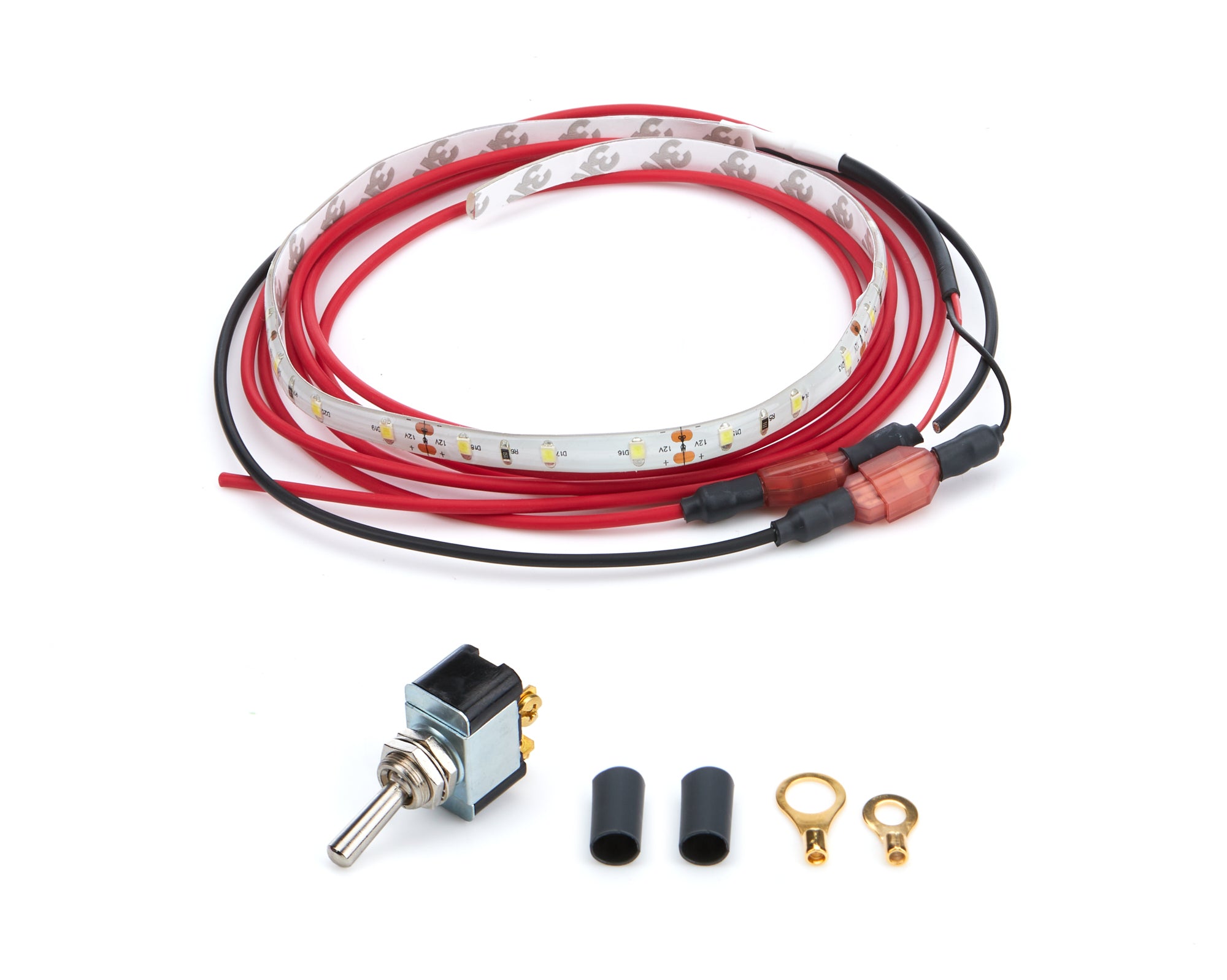 QUICKCAR RACING PRODUCTS LED Under Car Light Kit 18 Inch White Flexible Light Strip with Connectors and Switch
