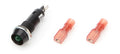 Quickcar Racing Products Warning Light 61-809, 12V Green Indicator Light, 3/8 Inch Diameter