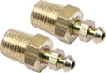 QuickCar Racing Products Brake Bleeder Screws Pair QRP61-9101 with 1/8 Inch NPT Thread and 3/8-24 Inch Adapter