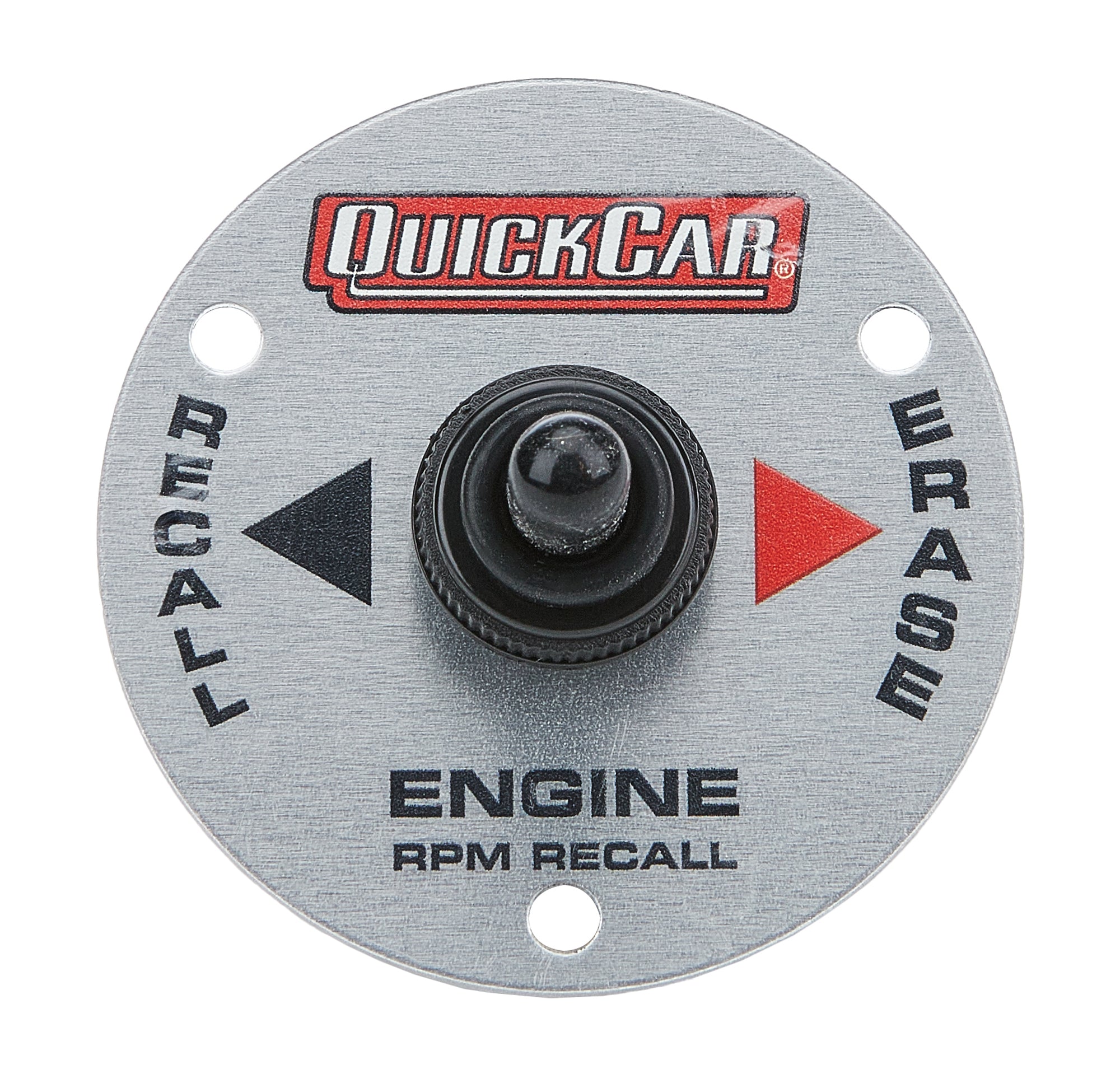 QuickCar Racing Products 611-096 Remote Recall Switch Plate for Tachometers, 25 Amp 12V, Momentary Off Switch