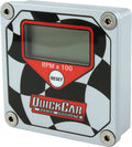 QuickCar Racing Products QRP611-099 Digital LCD Tachometer with Checkered Flag Face, 15,000 RPM, Waterproof, Aluminum Housing