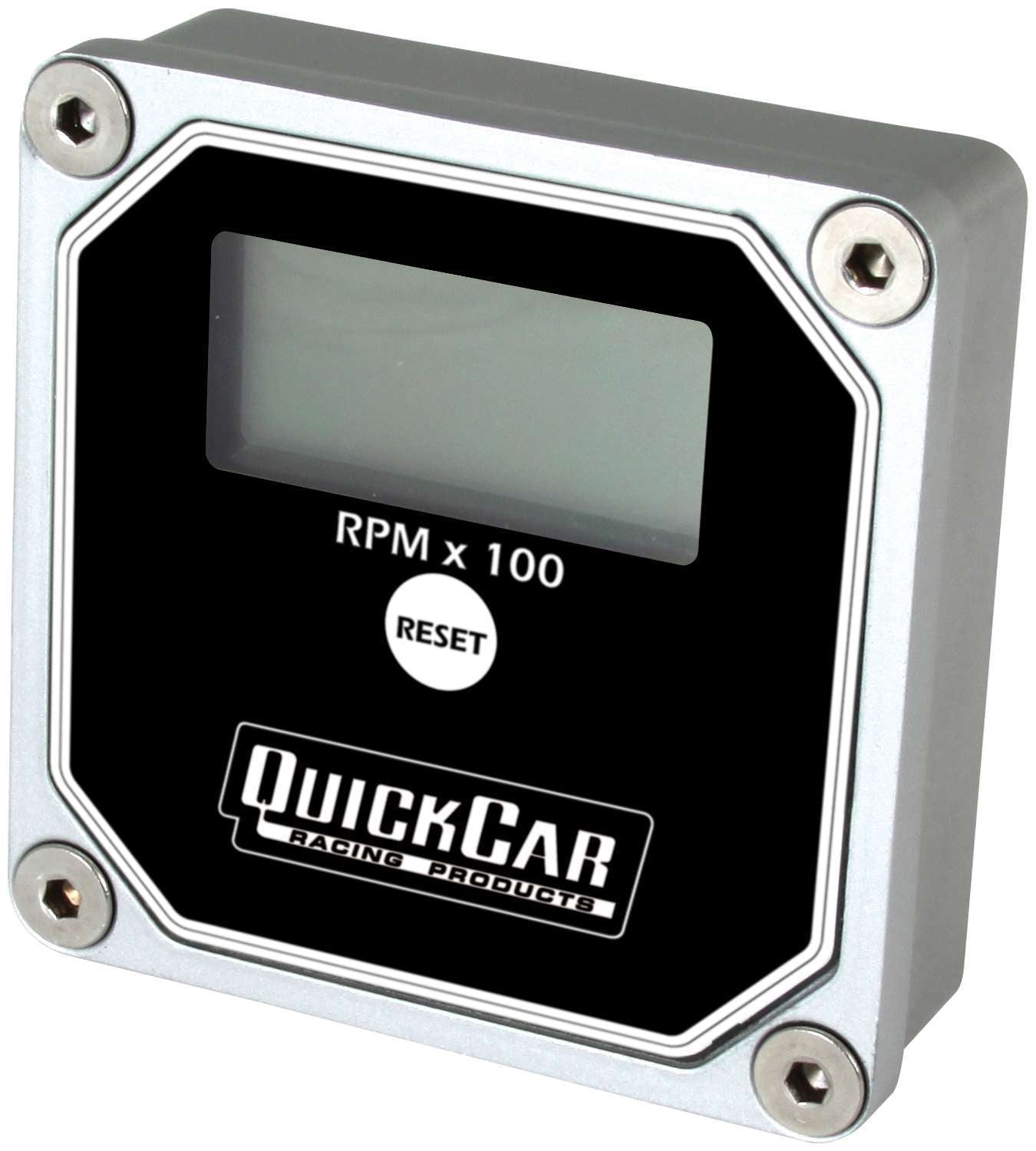 QuickCar Racing Products QRP611-100 LCD Recall Tachometer with 15,000 RPM Digital Display, Waterproof Aluminum Case, Black Finish