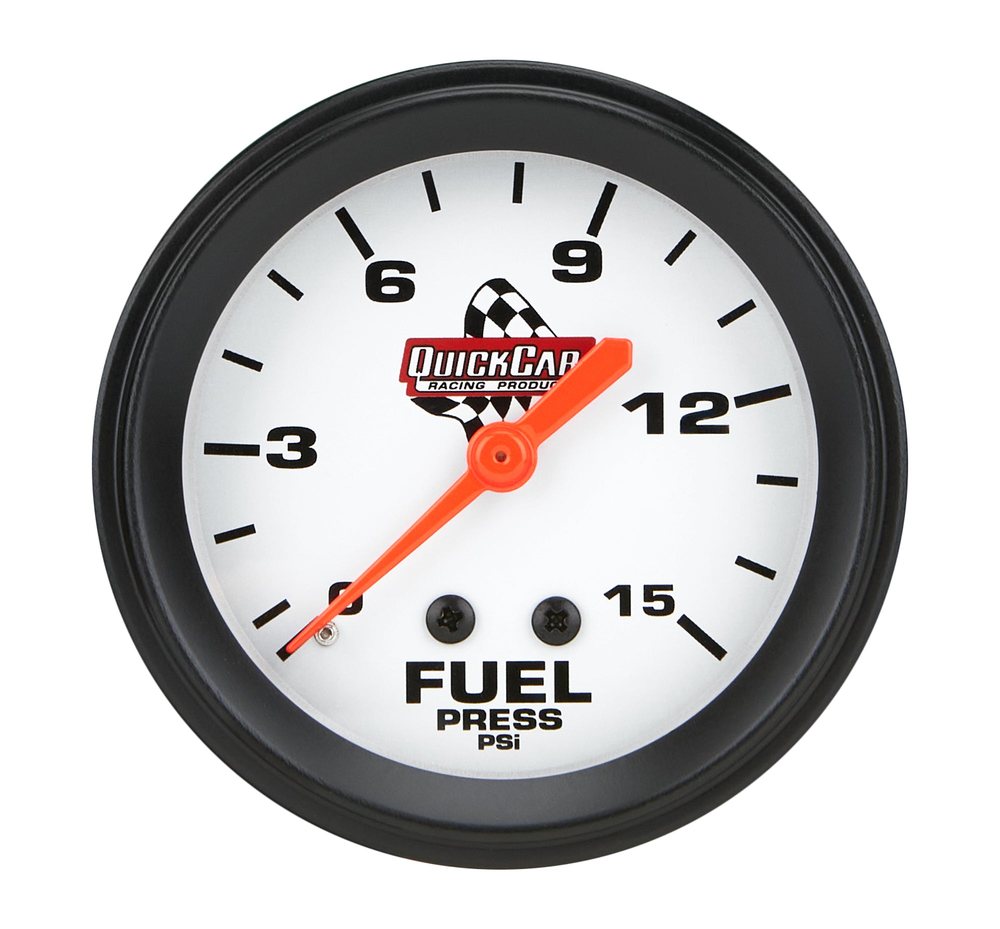 QUICKCAR RACING PRODUCTS Fuel Pressure Gauge 0-15 psi Mechanical Analog 2-5/8 Inch Silver Face