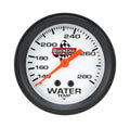 QuickCar Racing Products Water Temperature Gauge 140-280°F Mechanical Analog 2-5/8 Inch Silver Face