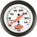 QuickCar Racing Products Water Pressure Gauge 0-35 psi Mechanical Analog with Full Sweep and Silver Face