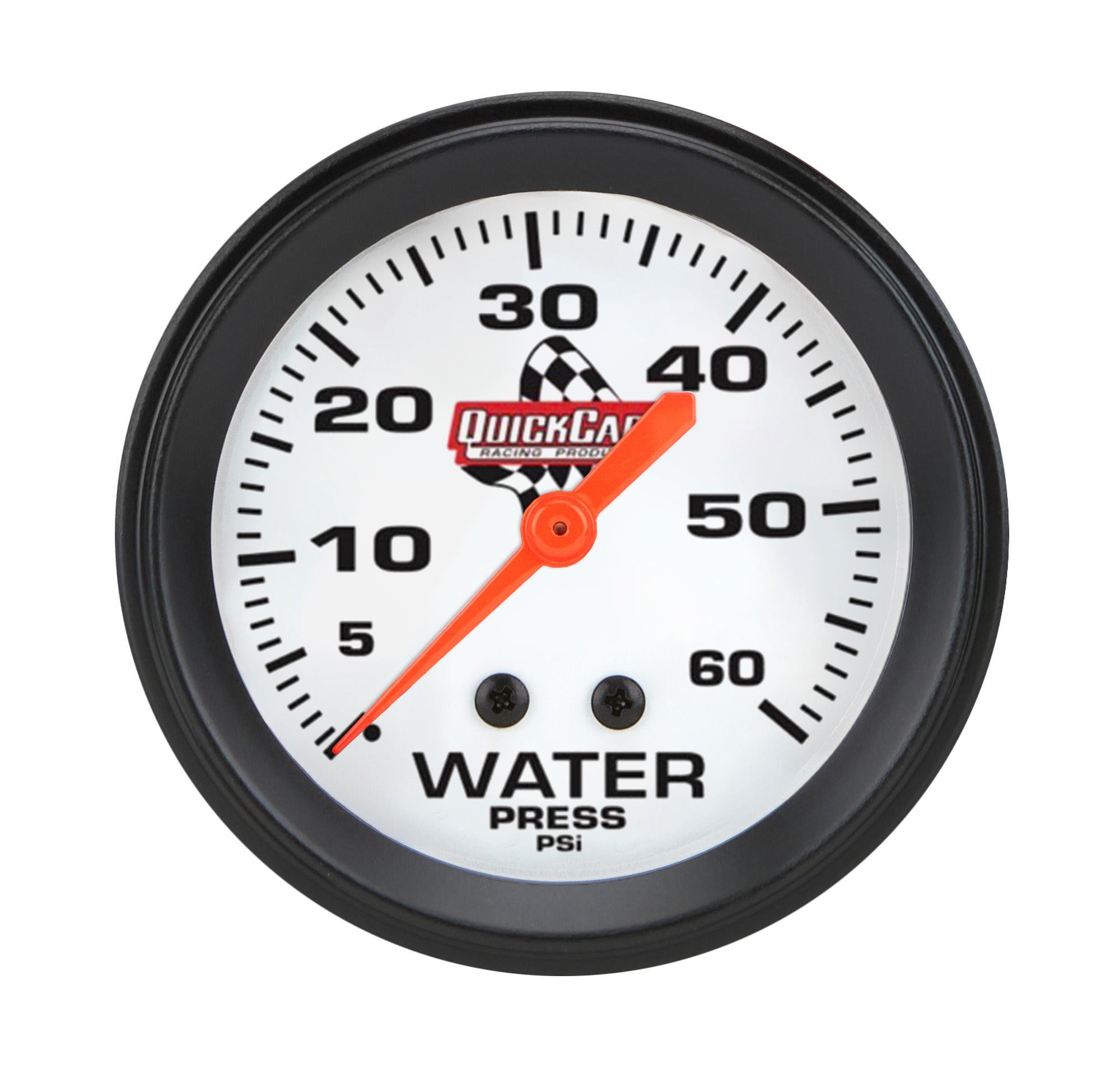 QuickCar Racing Products Water Pressure Gauge 0-60 PSI, 2-5/8 Inch Diameter, Analog Mechanical Legend Series