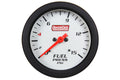 QuickCar Racing Products 611-7000 Extreme Fuel Pressure Gauge, 0-15 psi, Mechanical, Analog, Full Sweep, 2-5/8 Inch Diameter, White Face with Built-in Warning Light