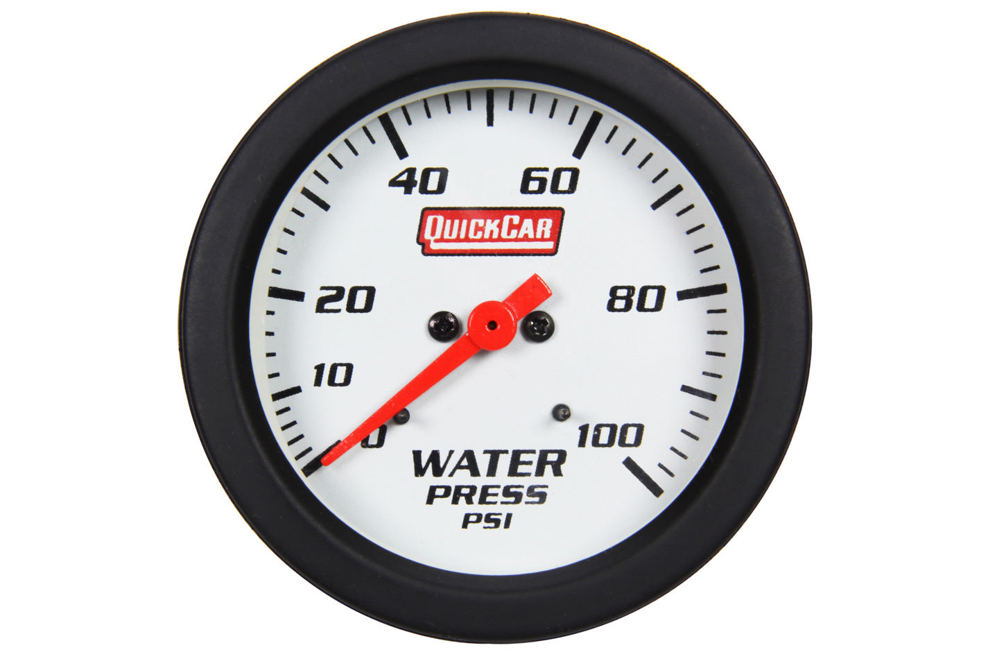 QuickCar Racing Products QRP611-7008 Extreme Water Pressure Gauge, 0-100 PSI, Mechanical Analog with Warning Light, 2-5/8 Inch Diameter