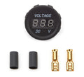 QUICKCAR RACING PRODUCTS Volt Gauge 611-9017, 8-18V Electric Panel Meter with Blue LED Backlight, 1-3/8 Inch Diameter