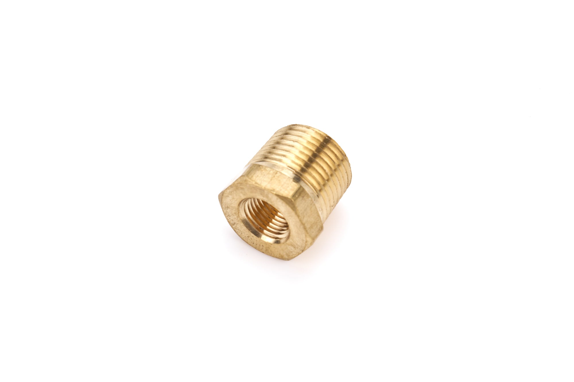QUICKCAR Racing Products Adapter 1/8 Inch NPT Female to 3/8 Inch NPT Male Brass