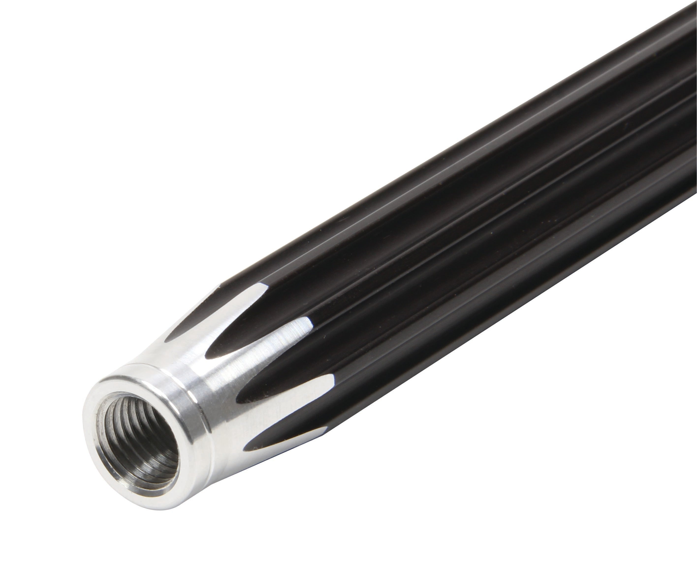 QuickCar Racing Products 62-250 5/8 Inch Aluminum Scalloped Suspension Tube, 25 Inches Long, Black Anodized Finish