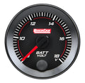 QuickCar Racing Products RedLine 65-007 2-1/16 Inch Volt Meter 8-18V Analog Full Sweep Black Face