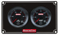 QuickCar Racing Products QRP65-2001 RedLine Oil Pressure and Water Temperature Gauge Panel Assembly, 2-1/16 Inch, Black Face, Aluminum