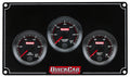 QuickCar Racing Products QRP65-3017 RedLine Gauge Panel Assembly with Oil Pressure, Water Temperature, and Voltmeter in Black Aluminum