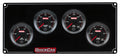 QuickCar Racing Products QRP65-4022 RedLine Gauge Panel Assembly with Oil Pressure, Water Temperature, Oil Temperature, and Fuel Pressure Gauges