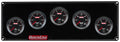 QuickCar Racing Products QRP65-5038 Redline Gauge Panel Assembly with Oil Pressure, Water Temperature, Fuel Pressure, Water Pressure, and Voltmeter