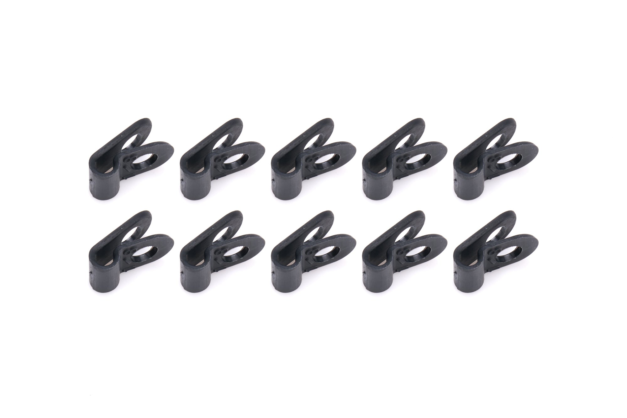 QUICKCAR RACING PRODUCTS Adel Line Clamp 1/8 Inch Nylon Black Set of 10