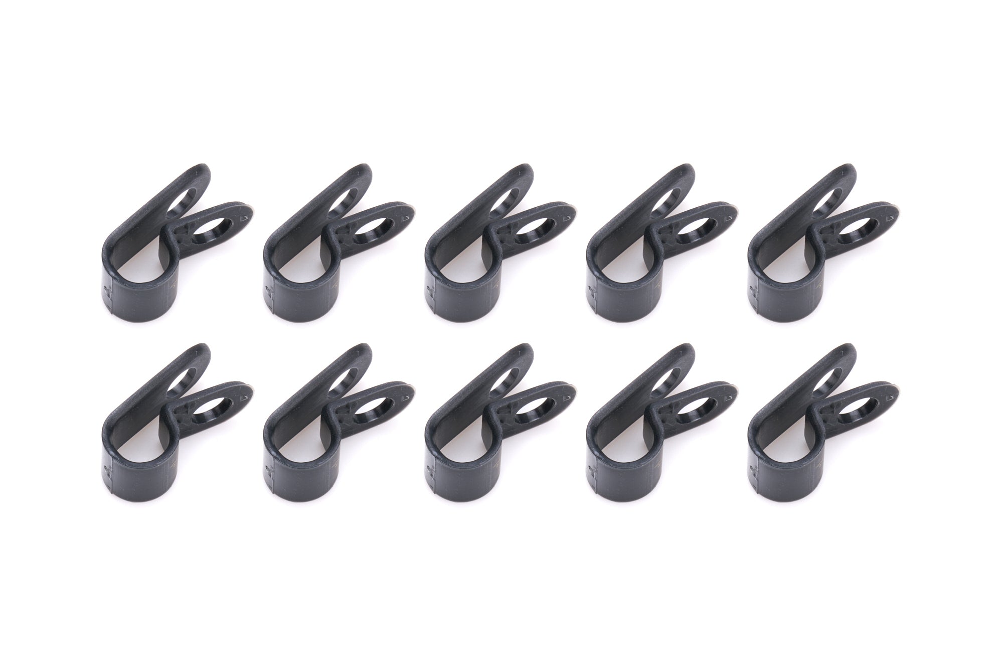 QUICKCAR Racing Products Adel Line Clamp 0.25 Inch Diameter Nylon Black Pack of 10