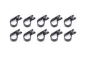 QUICKCAR RACING PRODUCTS Adel Line Clamp 0.5 Inch Nylon Black Set of 10