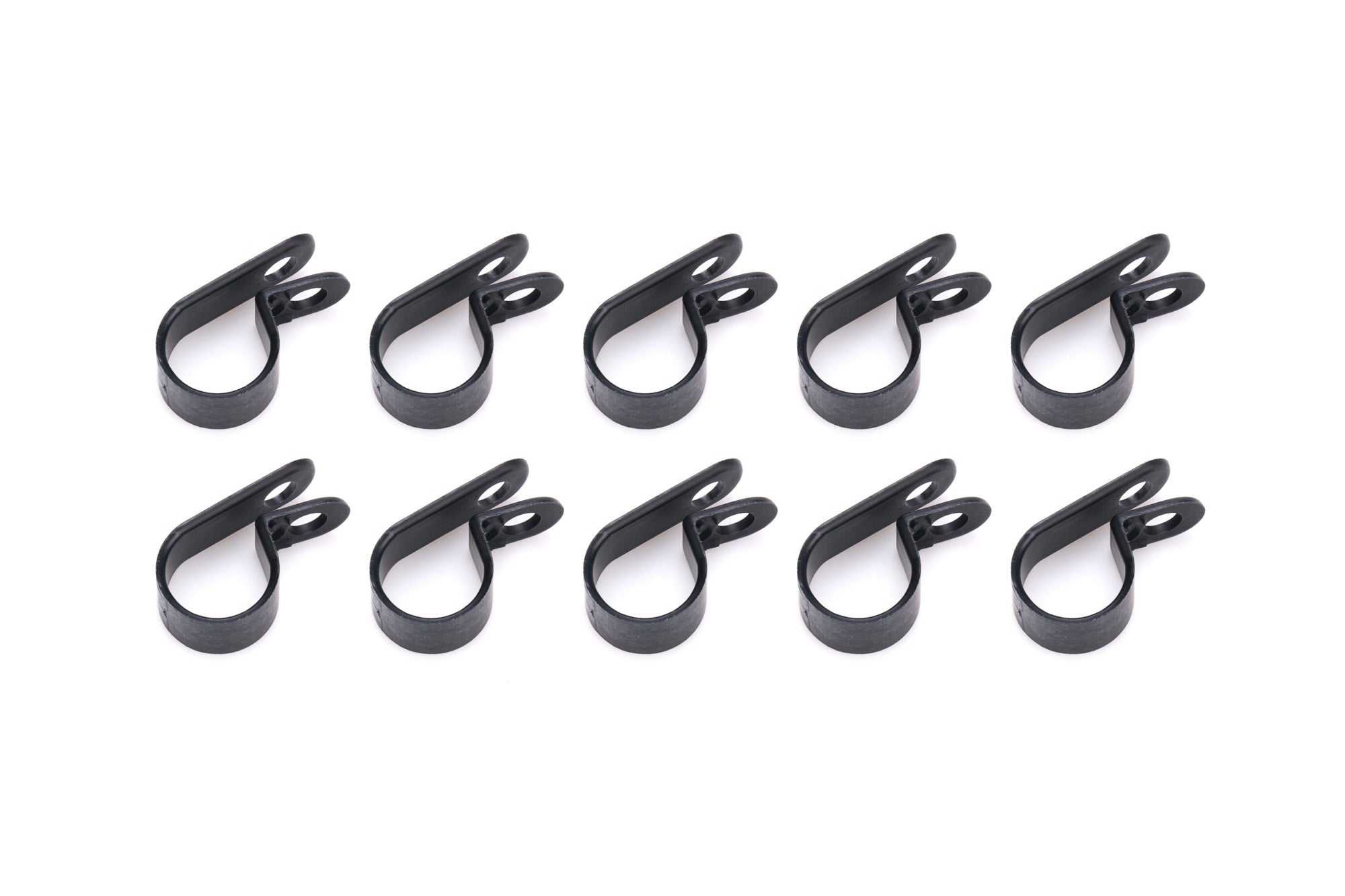 QUICKCAR RACING PRODUCTS Adel Line Clamp 0.5 Inch Nylon Black Set of 10