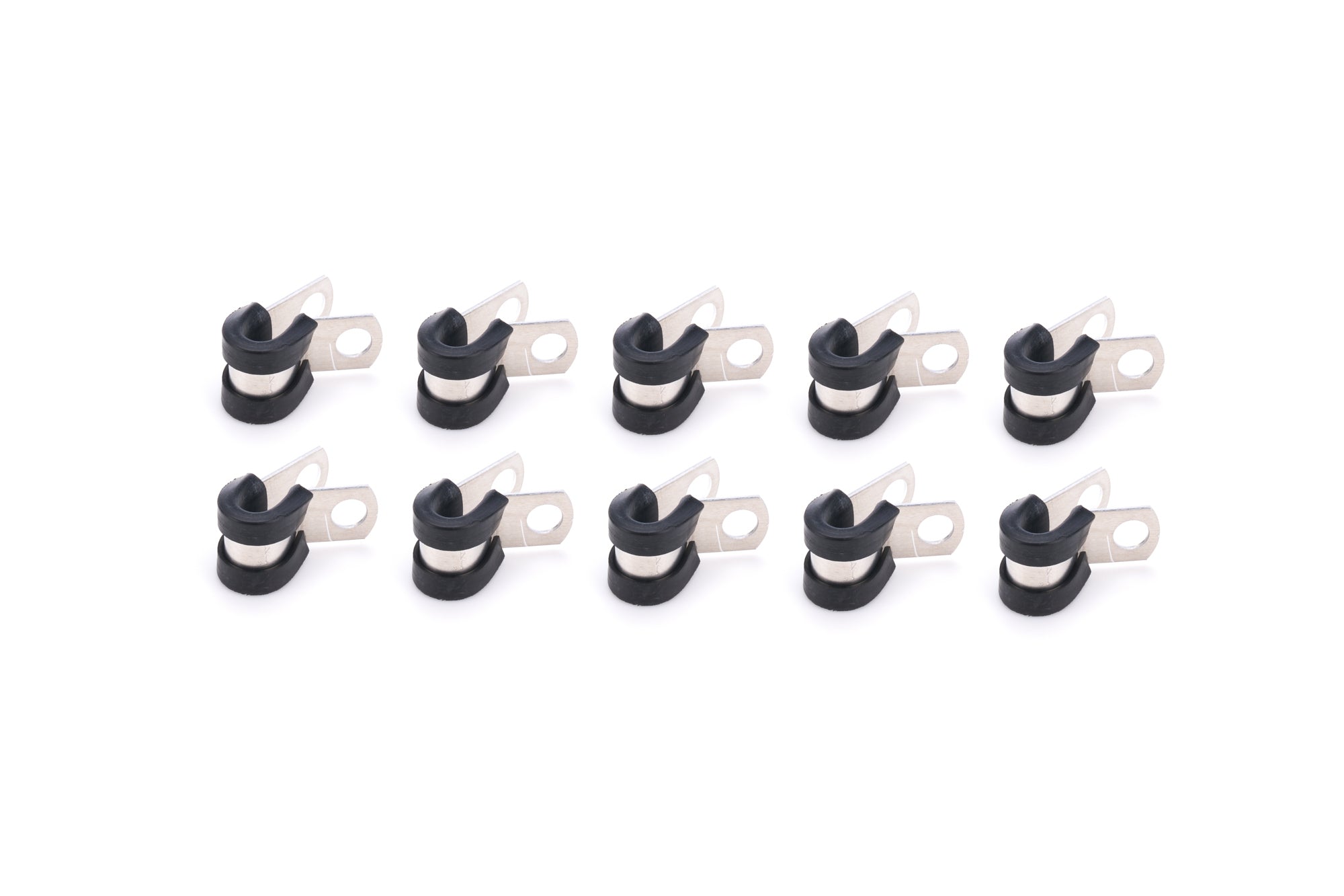 QUICKCAR RACING PRODUCTS Adel Line Clamps Aluminum 1/4 Inch Inner Diameter Set of 10