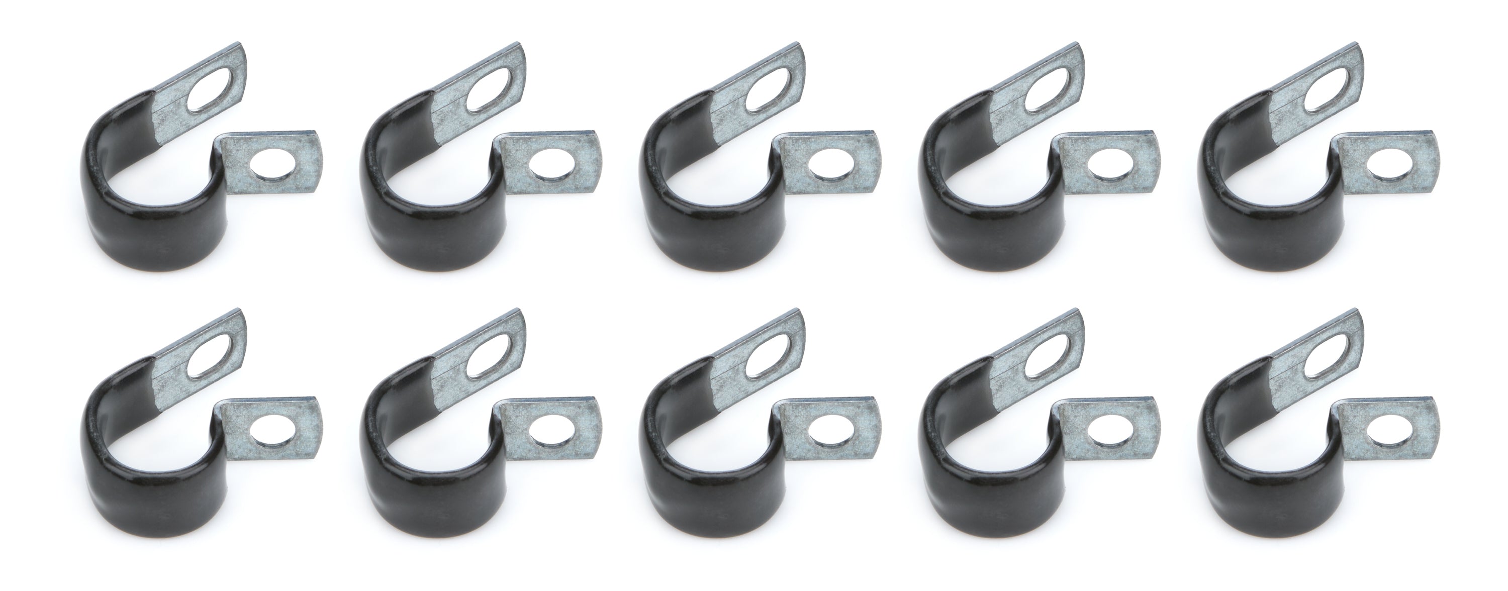 QUICKCAR RACING PRODUCTS Alum Line Clamp 5/8 Inch, Rubber Lined Steel, Set of 10