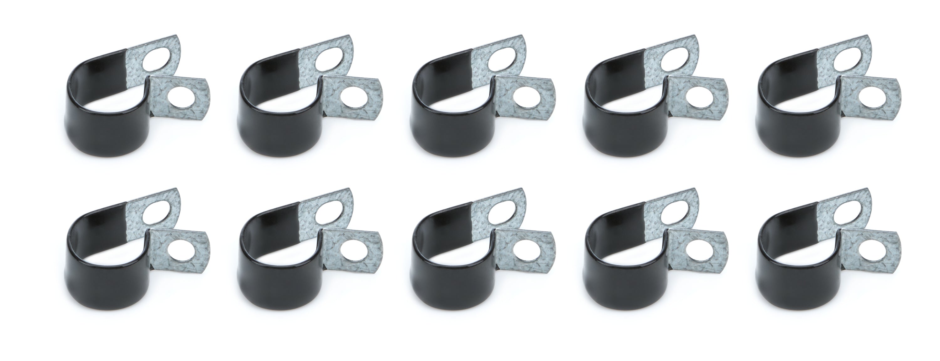 QUICKCAR RACING PRODUCTS Alum Line Clamps 1 Inch Diameter, Rubber Lined Steel, Set of 10