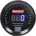 QuickCar Racing Products 67-001 Digital Tachometer with 9990 RPM Range, 2-1/16 Inch Diameter, Black Face