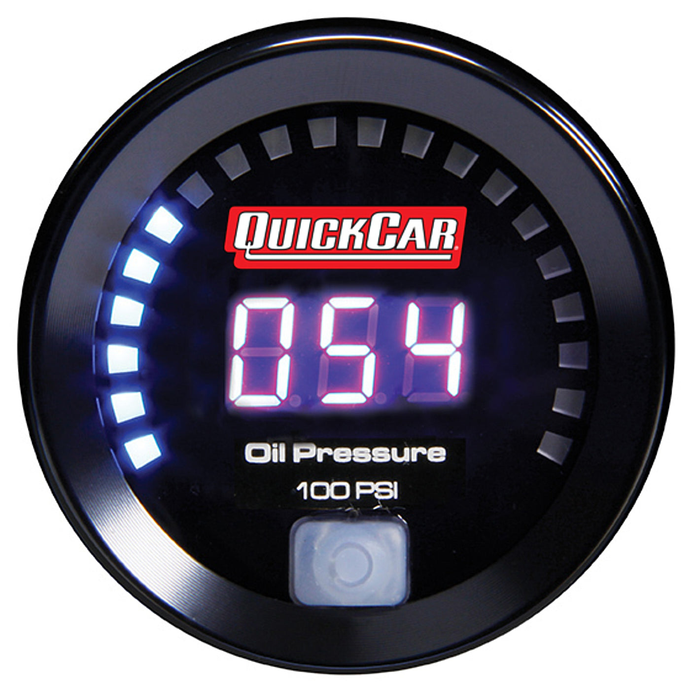 QuickCar Racing Products QRP67-003 Digital Oil Pressure Gauge 0-100 psi, 2-1/16 Inch Diameter, Electric, Black Face