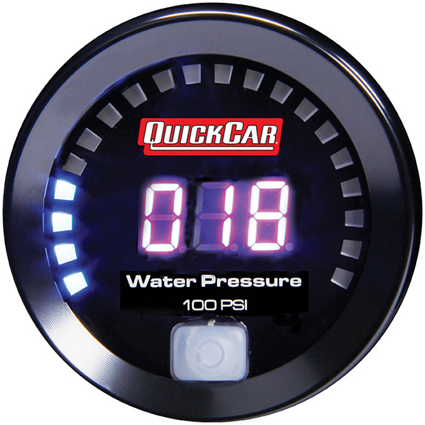 QUICKCAR RACING PRODUCTS Digital Water Pressure Gauge 0-100 PSI, 2-1/16 Inch, Electric, Black Face