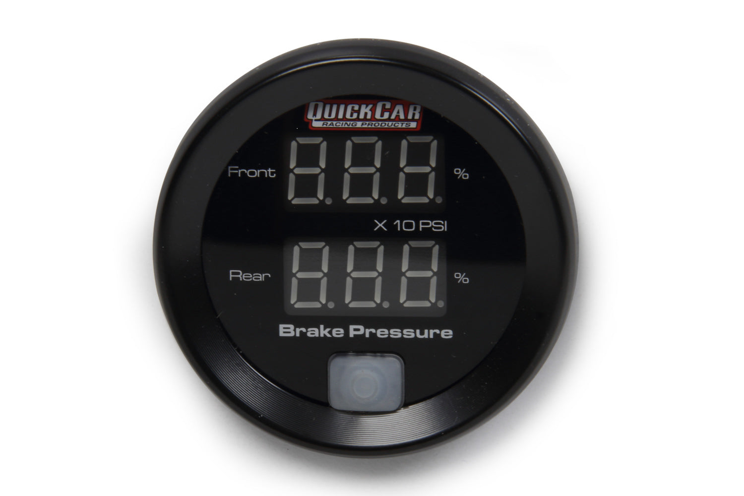 QuickCar Racing Products Brake Bias Digital Gauge QRP67-101, 0-1600 psi, Black Face, 2-1/16 Inch Diameter
