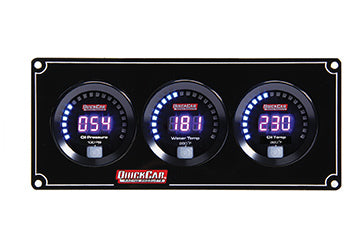 QuickCar Racing Products QRP67-3011 Digital 3-Gauge Panel Oil Pressure, Water Temperature, Oil Temperature