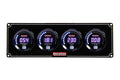 QuickCar Racing Products Digital 4-Gauge Panel Assembly QRP67-4021 with Oil Pressure, Water Temperature, Oil Temperature, and Fuel Pressure Gauges