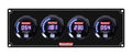 QuickCar Racing Products Digital 4 Gauge Panel Assembly with Oil Pressure, Water Temperature, Oil Temperature, and Fuel Pressure - Black Face